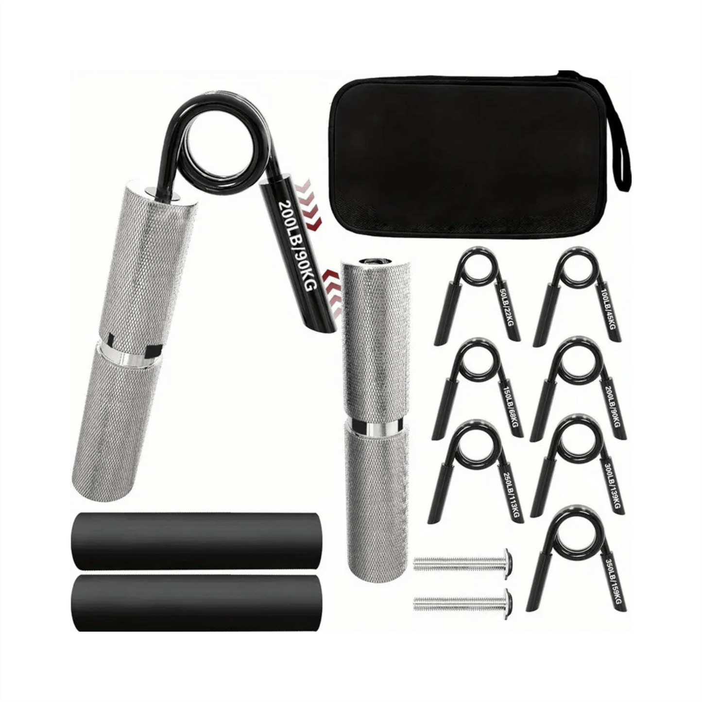 RNTV Ultimate Grip Master Set (7-in-1) - Complete Hand Strength Training System 100-350LB