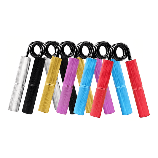 RNTV Professional Hand Gripper Set 6-Pack Color Coded (50-350lbs) - Metal Grip Strengthener Kit with Ergonomic Handles